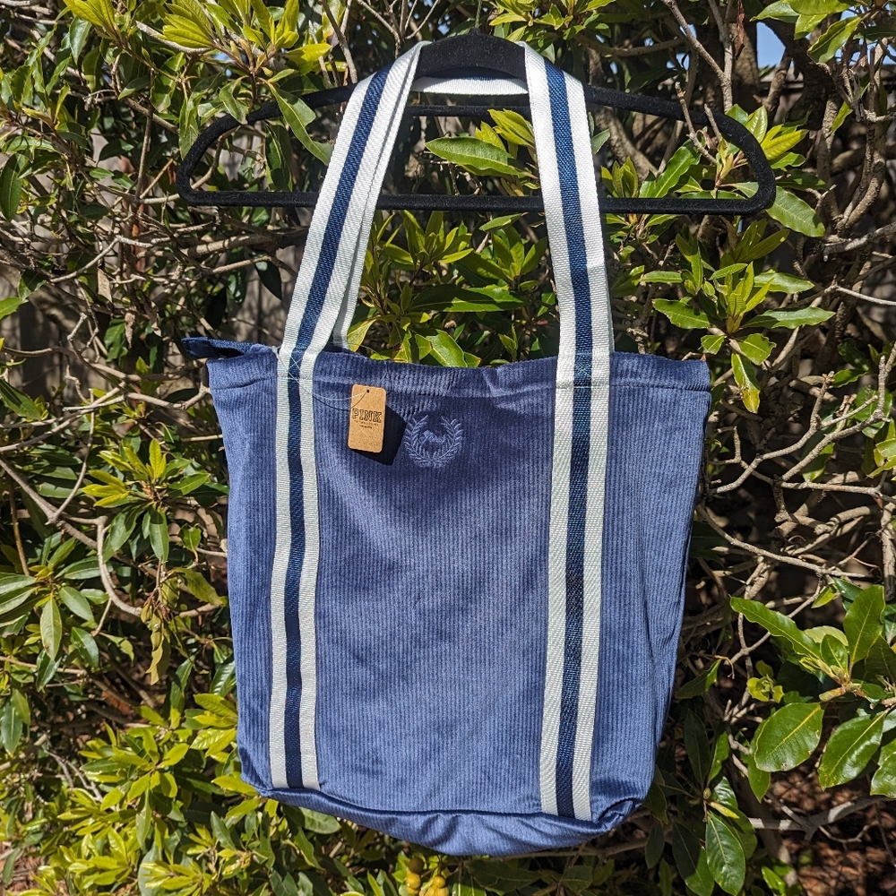 💎 NWT Victoria's Secret/PINK brand Blue Velvet Tote Bag